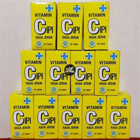 Jual Vitamin C Ipi Rasa Jeruk Isi Tablet Botol Shopee Indonesia