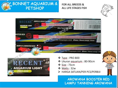 LAMPU TANNING LED RECENT PRO 800 VIEW PLUS AQUARIUM IKAN AROWANA