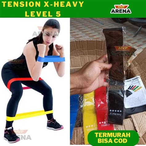 Jual Resistance Band Tension X Heavy Hitam Shopee Indonesia