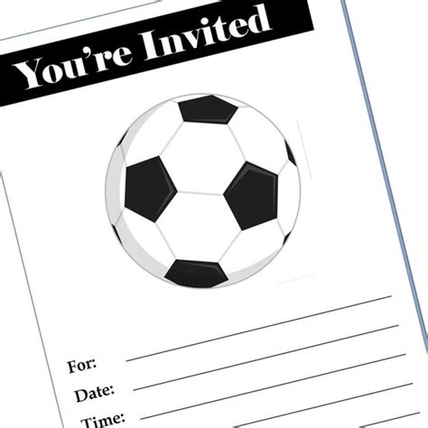 Items Similar To Soccer Party Invitation Blank Printable On Etsy