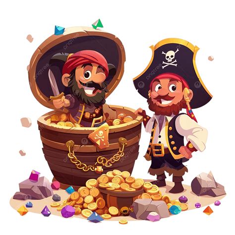 Pirati Dei Cartoni Animati Personaggio Del Capitano Dei Pirati Del