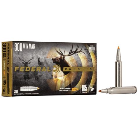 300 Win Mag Federal 165 Gr Nosler Ballistic Tip VE20 300 Win Mag