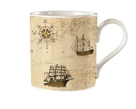 Melamaster Starboard Brass Fine Bone China Chester Mug Melamaster