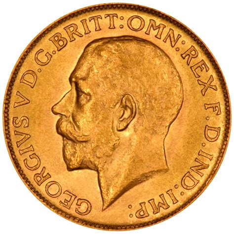 1914 Gold Sovereign George V London Mint Chard