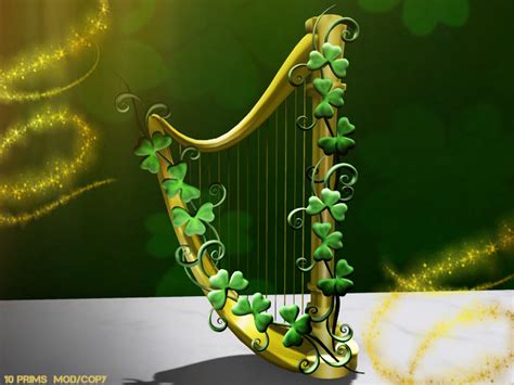 Second Life Marketplace - Celtic Irish Harp