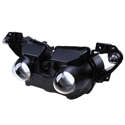 Motorcycle Headlight Assembly Headlamp Housing Clear Lens Front Head