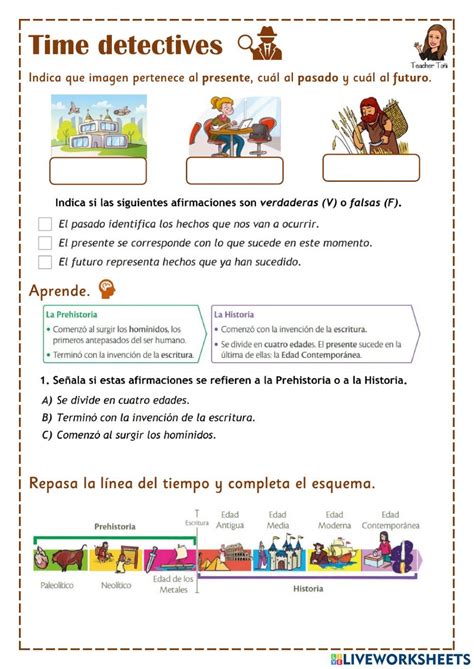 Ficha Online De Edades De La Historia Para 3º Y 4º De Primaria Puedes Hacer Los Ejercicios