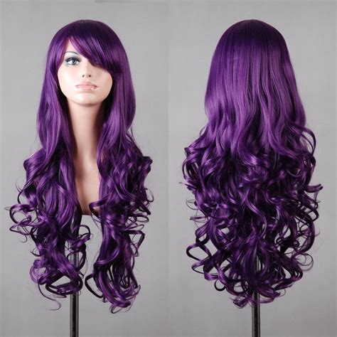 32 Dark Purple Wig Wigs For Women Cheap Wigs Long Purple Wig Dark