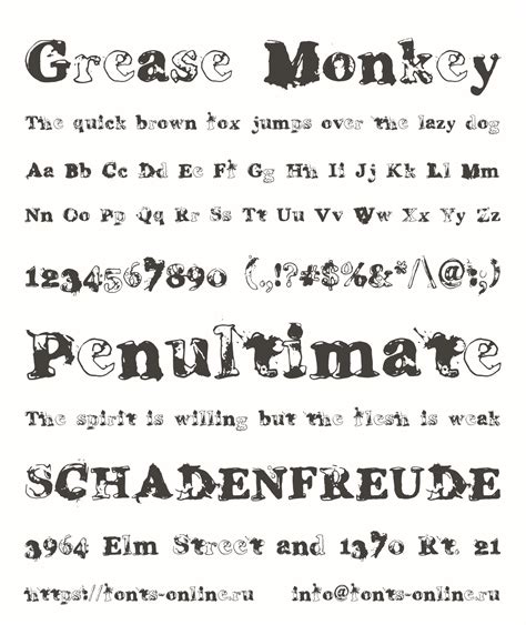 Grease Monkey Font