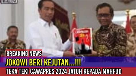 Keputusan Final Duet Maut Ganjar Mahfud Md Ditetapkan Jokowi