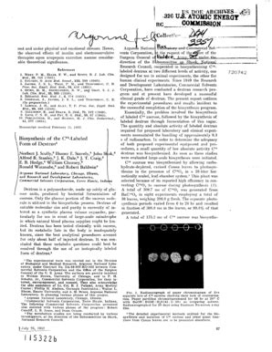 Fillable Online Osti Biosynthesis Of The C14 Labeled Form Of Dextrad I