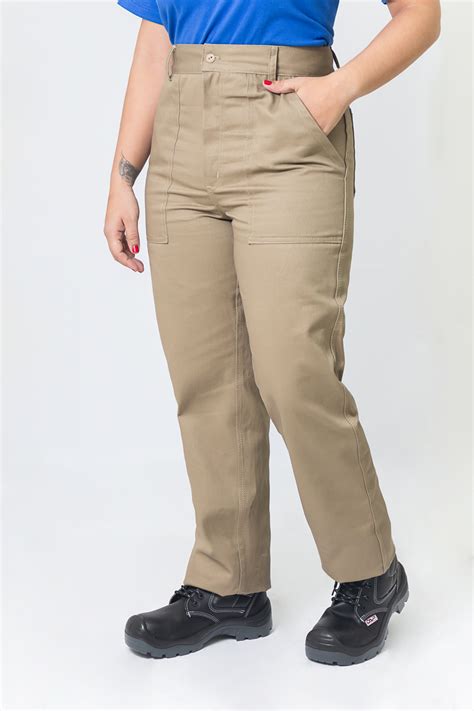 PANTALON DRIL BOLSILLO PARCHE PARA MUJER DistriAlfa