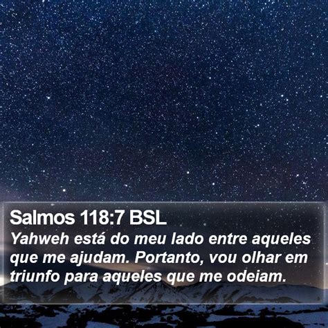 Salmos Bsl Yahweh Est Do Meu Lado Entre Aqueles Que Me