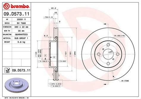 Tarcza Hamulcowa Coated Disc Line D Brembo Sklep E