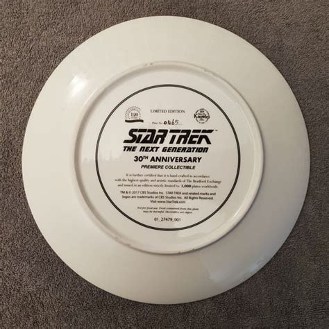 Star Trek Plates Next Generation 30 Years