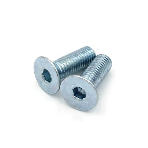 DIN 7991 Hexagon Socket Countersunk Head Screw With Blue White Zinc