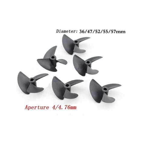 3 Blades Propeller Aperture 4mm Diameter 36 47 52 55 57mm Nylon Paddle