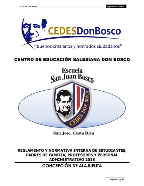 PDF CENTRO DE EDUCACIÓN SALESIANA DON BOSCO CEDES Don Bosco