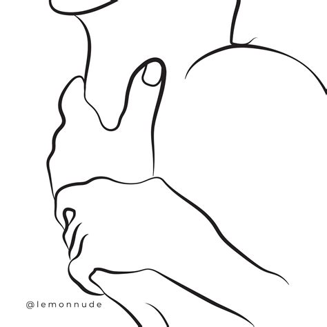 Shoulder Kiss Intimacy Sex Erotic Line Art Minimalism Etsy Canada