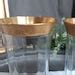 Tiffin Franciscan Minton Flat Tumblers Optic W Gold Encrusted Rims