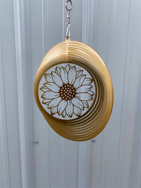 Sunflower Metal Art Metal Wind Spinner Metal Garden Art - Etsy