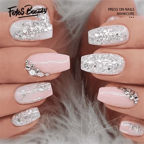 61 Best Coffin Nails Ideas To Try In 2024 French Tip Acrylic Nails