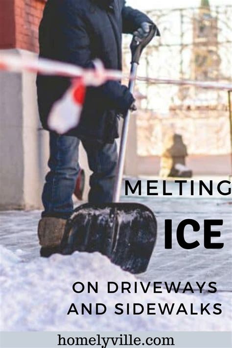 Melting Ice on Driveways and Sidewalks — Tips and Home Remedies | Ice melting, Ice, Driveway