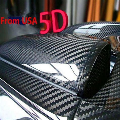 High Quality D Gloss Car Carbon Fiber Vinyl Wrap Sticker Film Roll Air