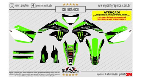 Gráfico P Klx 450 2007 22 Plásticos Modelo Original Point Graphics