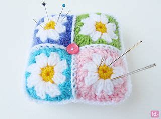 Daisy Granny Pincushion Pattern By Tanya Eberhardt Pin Cushions