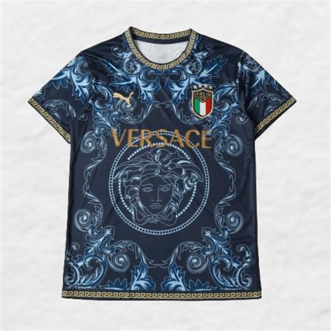 ITALY X VERSACE 2022 CONCEPT (BLUE) HOME SHIRT – False9Fits