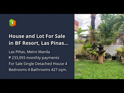 House And Lot For Sale In BF Resort Las Pinas City YouTube