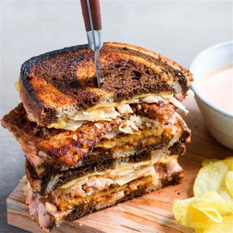 Vegan Reuben Sandwich The Curious Chickpea