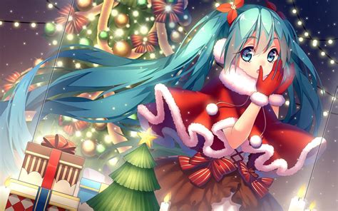 Christmas Anime Girl Wallpapers Wallpaper Cave