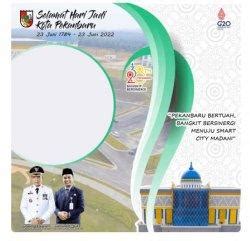 Twibbon HUT Kota Pekanbaru 23 Juni 2022 Dilengkapi Dengan Cara Memasa