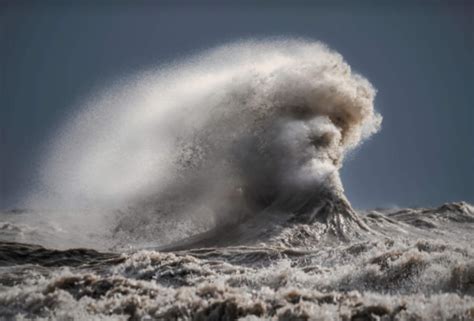 Face Appears In November S Stormy Waves Of Lake Erie