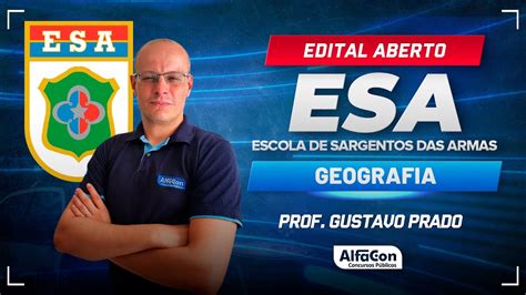 Concurso ESA 2024 Aula De Geografia Edital Aberto AlfaCon YouTube