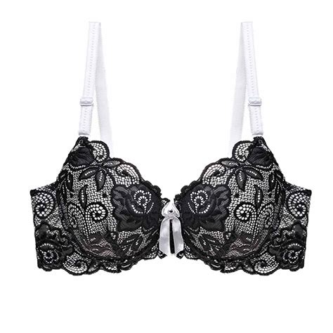 Tianek Womens Bra Push Up Lace Breathable Bra Bowknot Comfortable Bras