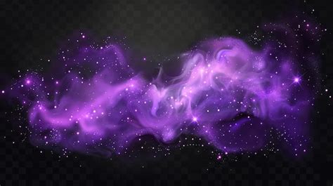 Premium Photo Smoke Background With Stars On Transparent Background