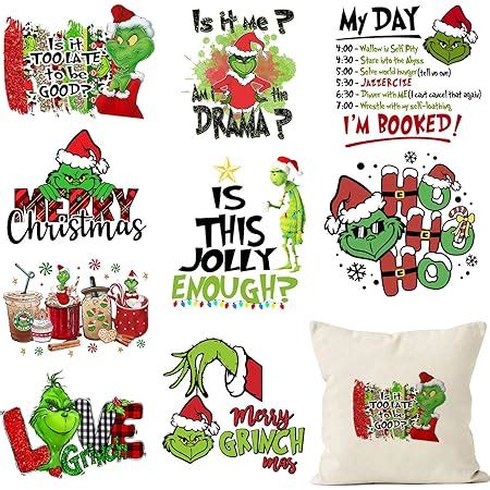 Amazon Sheets Christmas Iron On Transfer Stickers T Shirts Heat