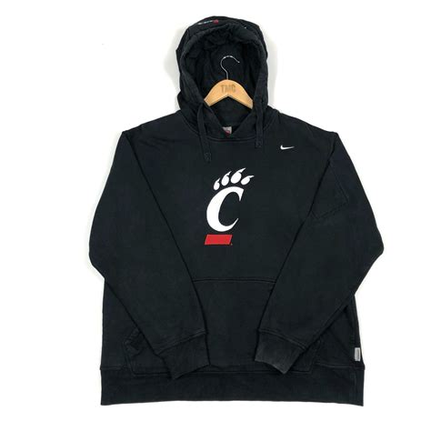 Nike Centre Logo Printed Hoodie - Black - M - TMC Vintage - Vintage ...