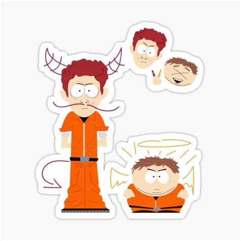 "Scott Tenorman and Eric Cartman" Sticker for Sale by gitarus | Redbubble