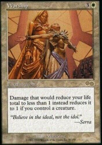 MTG Magic Cards 1x X1 Moderate Play English Worship Urza S Saga EBay