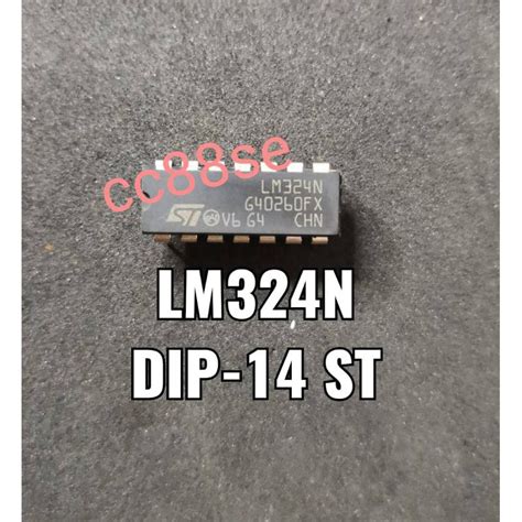 Lm N Lm Dip Low Power Quad Operational Amplifier Ic St Shopee