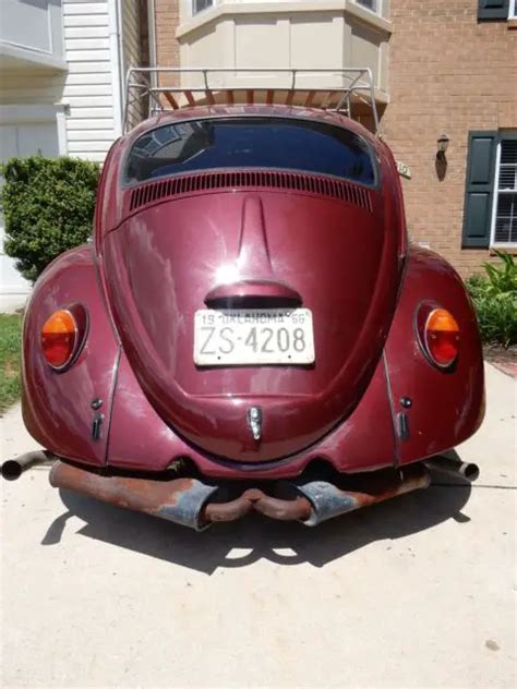 Ruby Red 1966 Vw Beetle Bug For Sale Volkswagen Beetle Classic Type