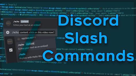 How To Make Discord Slash Commands Discord Js Youtube