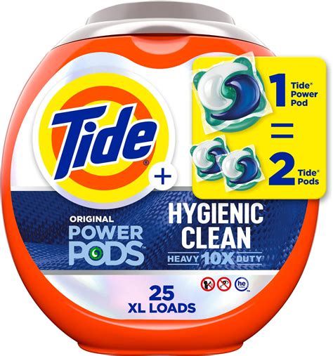 Amazon Tide Hygienic Clean Heavy 10x Duty Power PODS Laundry