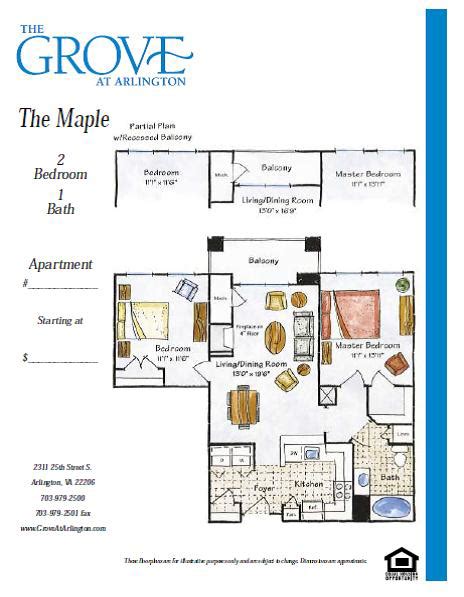 The Grove At Arlington Floor Plans