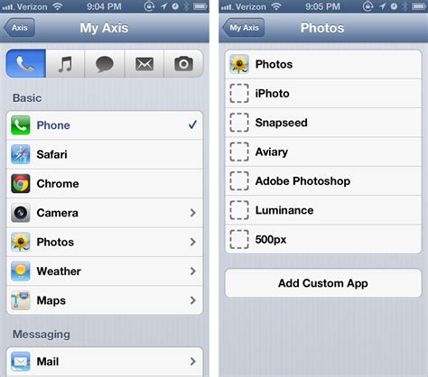 axis    iphones  lock screen launcher