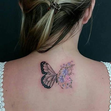 Mariposa y Flores - Tatuajes para Mujeres. Encuentra esta muchas ideas mas de Tattoos. Miles ...